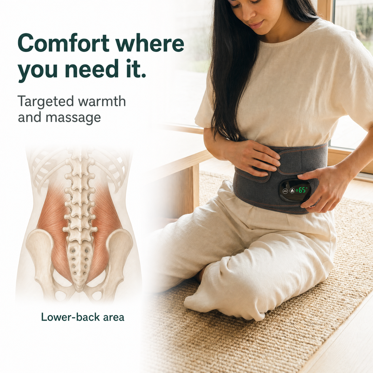 OrthoHeat Heat & Massage Belt©
